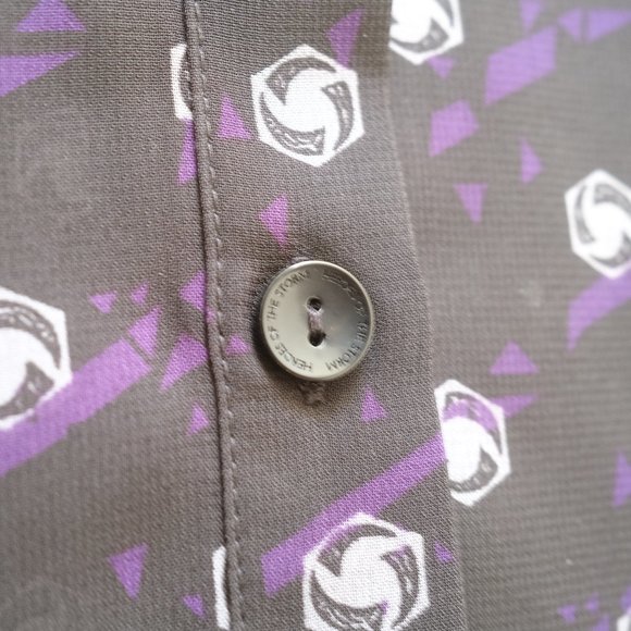 { We Love Fine Shirt } Chiffon Heroes of the Storm Button Down - Picture 4 of 8